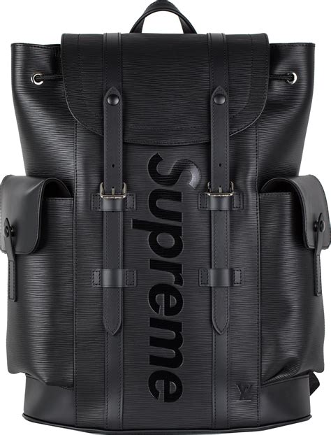 black supreme backpack lv